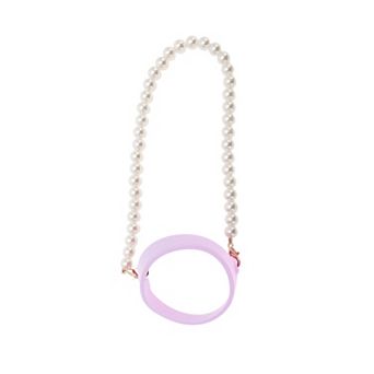 1 pc Portable Faux Pearl Chain Water Cup Handle