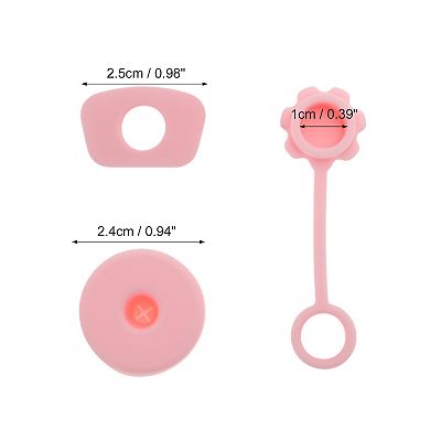 3 Pcs Durable Anti-overflow Straw Cover Cap