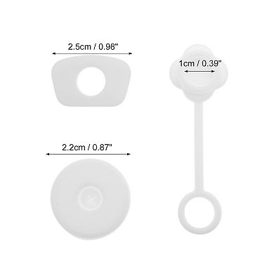 3 Pcs Protective Anti-overflow Straw Cover Cap