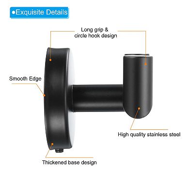 Double Towel Hook, 4Pack Stainless Steel Wall Mounted Hanger