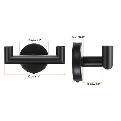 Double Towel Hook, 4Pack Stainless Steel Wall Mounted Hanger