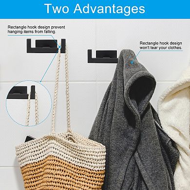 Double Towel Hook, 2Pack 304 Stainless Steel Wall Mounted Hanger