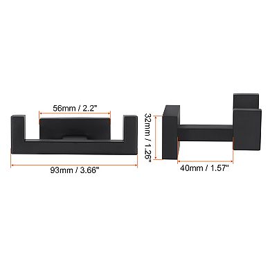 Double Towel Hook, 2Pack 304 Stainless Steel Wall Mounted Hanger