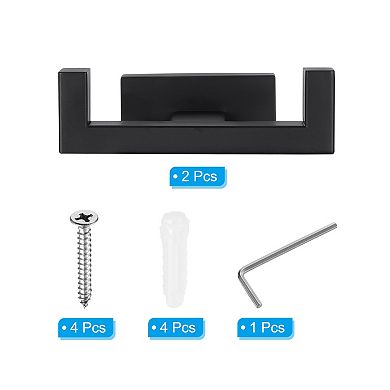 Double Towel Hook, 2Pack 304 Stainless Steel Wall Mounted Hanger