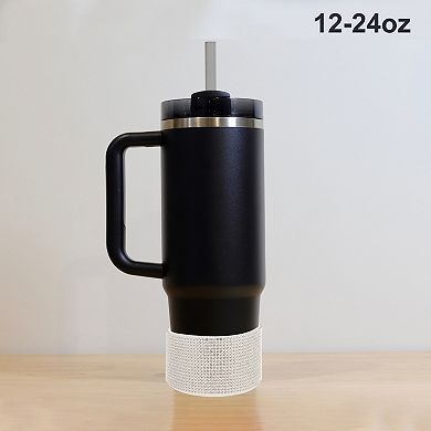 Protective Flash Faux Diamond Water Bottle Boot 1 Pc