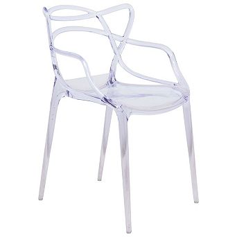LeisureMod Milan Modern Wire Design Chair, Set of 4