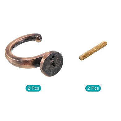 2Pcs Aluminum Alloy Wall Mounted Curtain Holdback Drapery Tieback Hooks