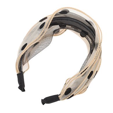 Fashion Polka Dot Wide Headbands for Women 1 Pc