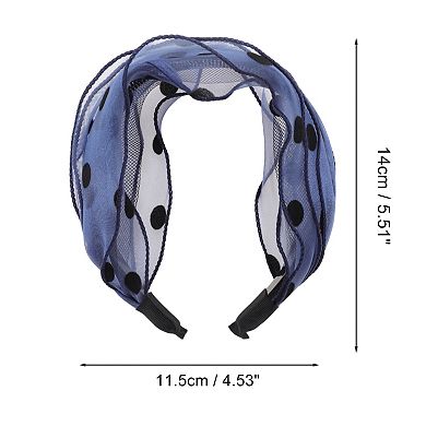 Fashion Polka Dot Wide Headbands for Women 1 Pc