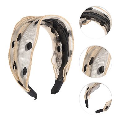 Fashion Polka Dot Wide Headbands for Women 1 Pc