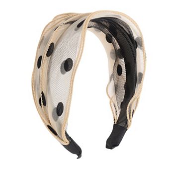 Fashion Polka Dot Wide Headbands for Women 1 pc