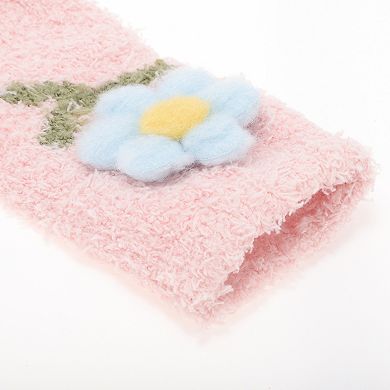 1 Pair Women's Comfortable Floral Sleep Cozy Socks One Size