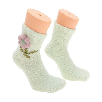1 Pair Women's Comfortable Floral Sleep Cozy Socks One Size