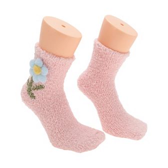 1 Pair Women's Comfortable Floral Sleep Cozy Socks One Size