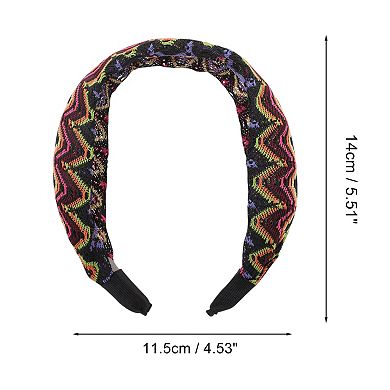 Fashion Colorful Wave Wide Headbands for Women 1 Pc