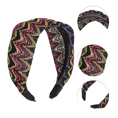 Fashion Colorful Wave Wide Headbands for Women 1 Pc