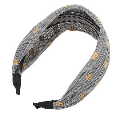 Fashion Polka Dot Mesh Wide Headbands for Women 1 Pc