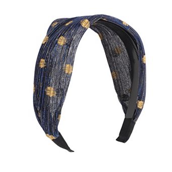 Fashion Polka Dot Mesh Wide Headbands for Women 1 pc