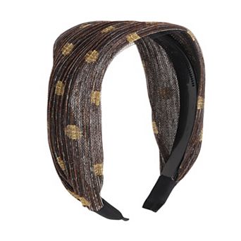 Fashion Polka Dot Mesh Wide Headbands for Women 1 pc