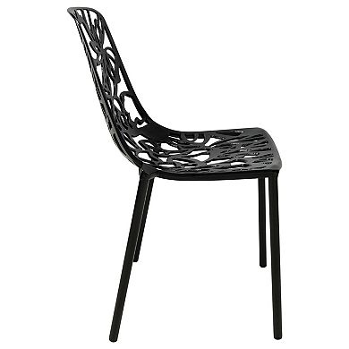 LeisureMod Modern Devon Aluminum Chair, Set of 2