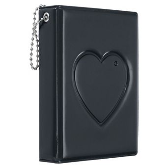 3 Inch Mini Photocard Binder Album with 32 Pockets Small Love Heart Picture Holder Book 1 Pack