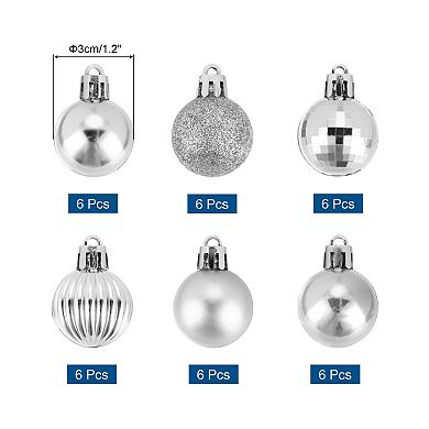 Christmas Tree Decorations Balls 1.2" for Party Decoration Wedding Holiday Christmas Decor 36Pcs
