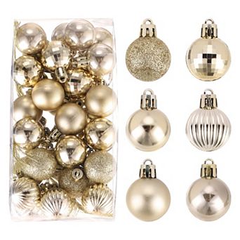 Christmas Tree Decorations Balls 1.2" for Party Decoration Wedding Holiday Christmas Decor 36 pc