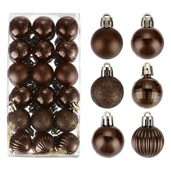 Christmas Tree Decorations Balls 1.2" for Party Decoration Wedding Holiday Christmas Decor 36 pc