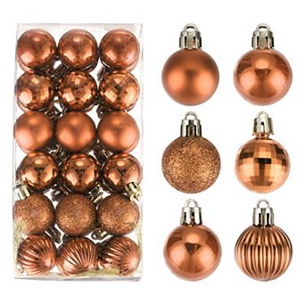 Christmas Tree Decorations Balls 1.2" for Party Decoration Wedding Holiday Christmas Decor 36 pc