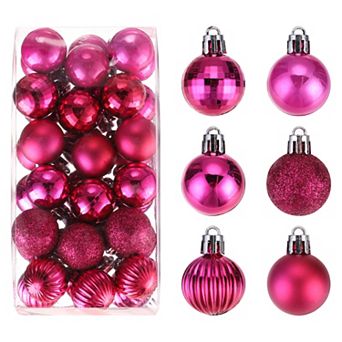 Christmas Tree Decorations Balls 1.2" for Party Decoration Wedding Holiday Christmas Decor 36 pc