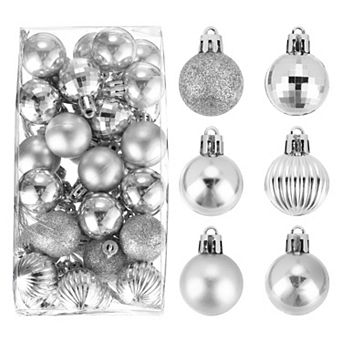 Christmas Tree Decorations Balls 1.2" for Party Decoration Wedding Holiday Christmas Decor 36 pc