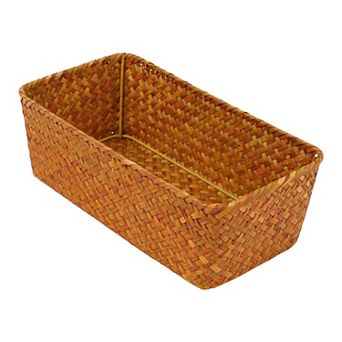 1 Pack Wicker Basket, Basket for Organizing, Storage Basket, Storage Cube for Bathroom, Shelves