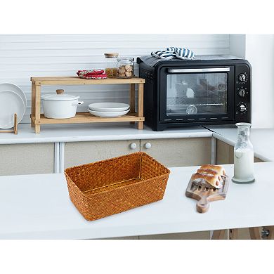 1 Pack Wicker Basket, Basket for Organizing, Storage Basket, Storage Cube for Bathroom, Shelves