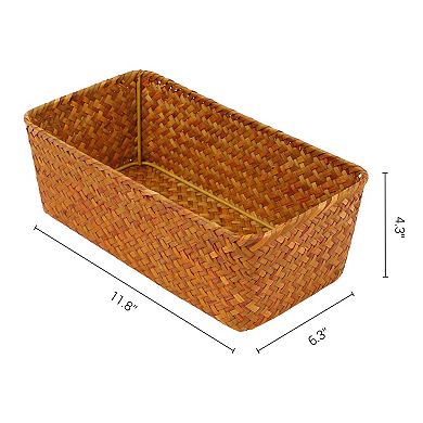1 Pack Wicker Basket, Basket for Organizing, Storage Basket, Storage Cube for Bathroom, Shelves