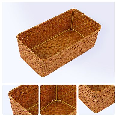 1 Pack Wicker Basket, Basket for Organizing, Storage Basket, Storage Cube for Bathroom, Shelves