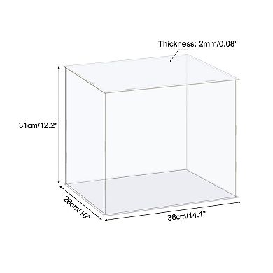 Display Case Box Acrylic Box Dustproof Protection Showcase 36x26x31cm