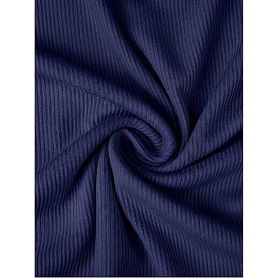 Women's Maternity Crewneck Short Sleeve Ruched Side Stretchy Ribbed Knit Top Blouse