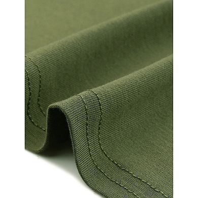 Plus Size Top for Women Summer Short Sleeve Round Neck Side Split Hem T-Shirts