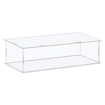 Display Case Box Acrylic Box Transparent Dustproof Protection Showcase 26x11x11cm for Collectibles