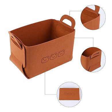 3 Pack Storage Cube, Storage Bin with Handles for Shelves Closet, Collapsible Storage Basket
