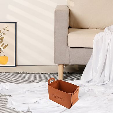 3 Pack Storage Cube, Storage Bin with Handles for Shelves Closet, Collapsible Storage Basket