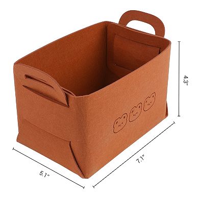 3 Pack Storage Cube, Storage Bin with Handles for Shelves Closet, Collapsible Storage Basket