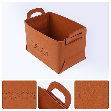 3 Pack Storage Cube, Storage Bin with Handles for Shelves Closet, Collapsible Storage Basket