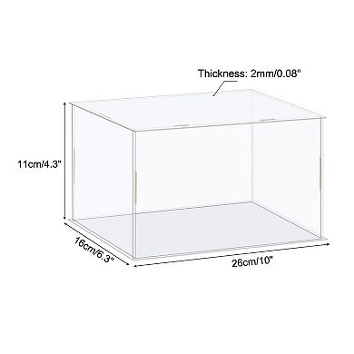 Display Case Box Acrylic Box Dustproof Protection Showcase 26x16x11cm