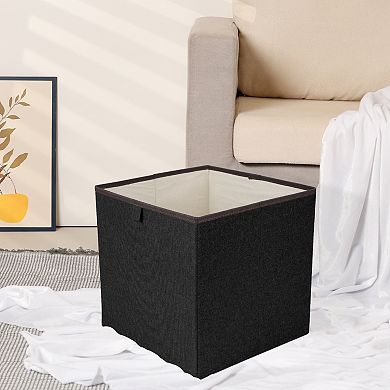 Storage Cube, Fabric Storage Bin for Shelves Closet, Set of 3 Collapsible Storage Baskets 13*13*13in