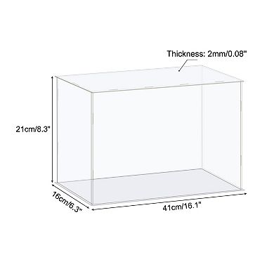 Display Case Box Acrylic Box Dustproof Protection Showcase 41x16x21cm