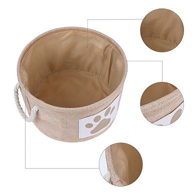 Cotton Storage Cube, Collapsible Storage Bin with Handles for Shelves Closet 1 Pack, 13*8.1in
