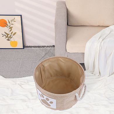 Cotton Storage Cube, Collapsible Storage Bin with Handles for Shelves Closet 1 Pack, 13*8.1in
