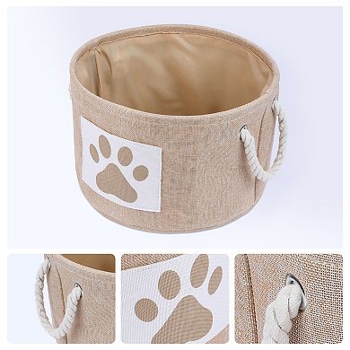 Cotton Storage Cube, Collapsible Storage Bin with Handles for Shelves Closet 1 Pack, 13*8.1in