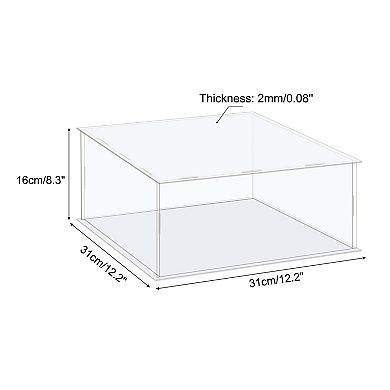 Display Case Box Acrylic Box Dustproof Protection Showcase 31x31x16cm